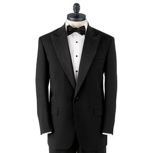 Brooks Brothers One-Button Peak Lapel 100% Pure Wool Tuxedo Jacket